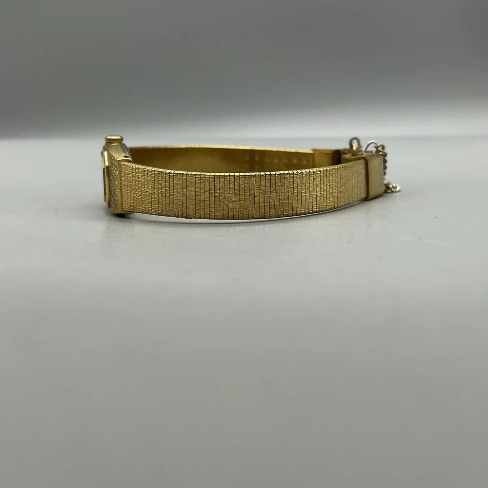 Vtg Seiko Womens Watch 11mm Champagne Dial Gold Tone 2E20-6469 New Battery 6
